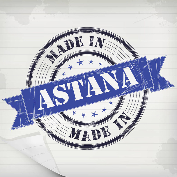 Stamp rubber Astana - Vector, Imagen