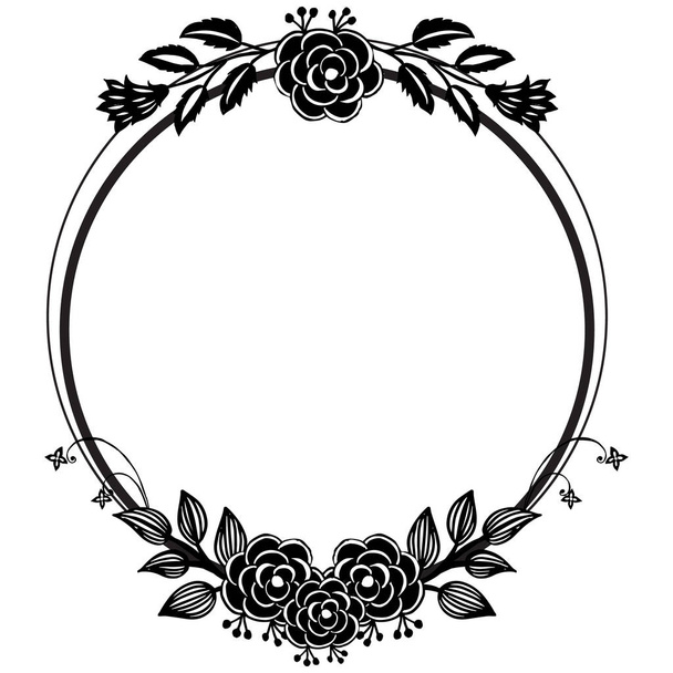 Ornament floral frame, style frame elegant and unique, decoration of greeting cards. Vector - Vector, Image