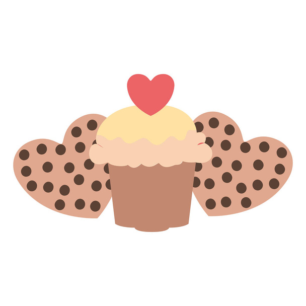 delicious bakery cakes and cookies - Vector, Image