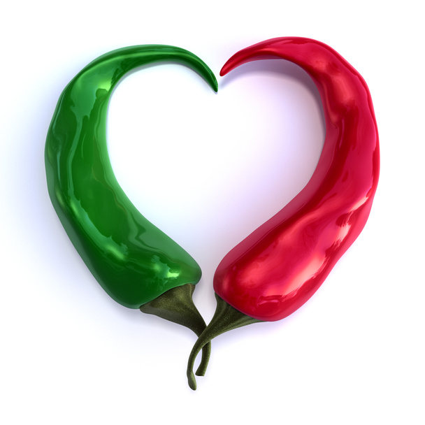 Chili heart - Photo, Image