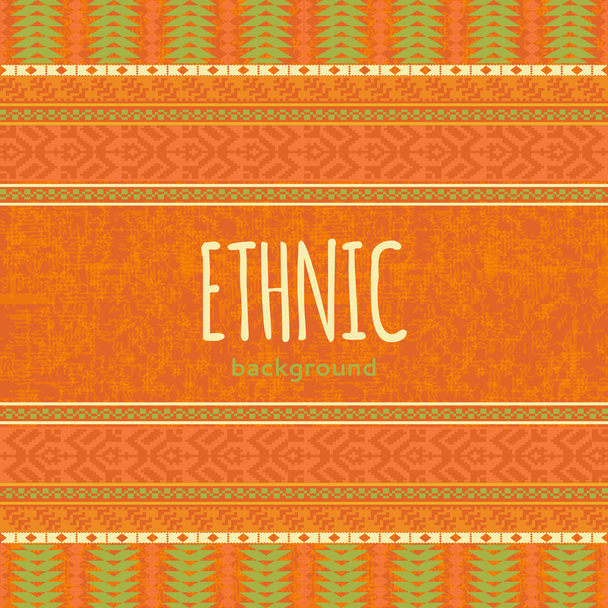 Orange ethnic textile background - Vettoriali, immagini