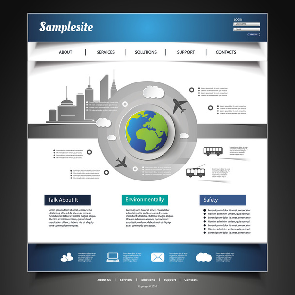 Website Template - Vector, imagen