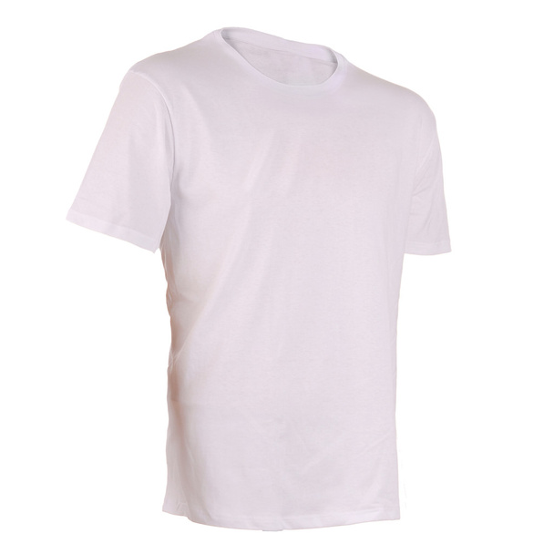 White T-shirt on a white background - Fotó, kép