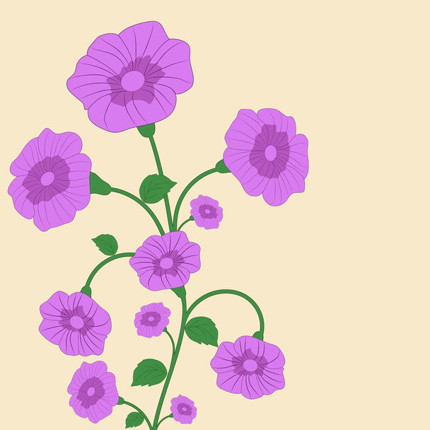 Abstract floral background. - Vector, Imagen