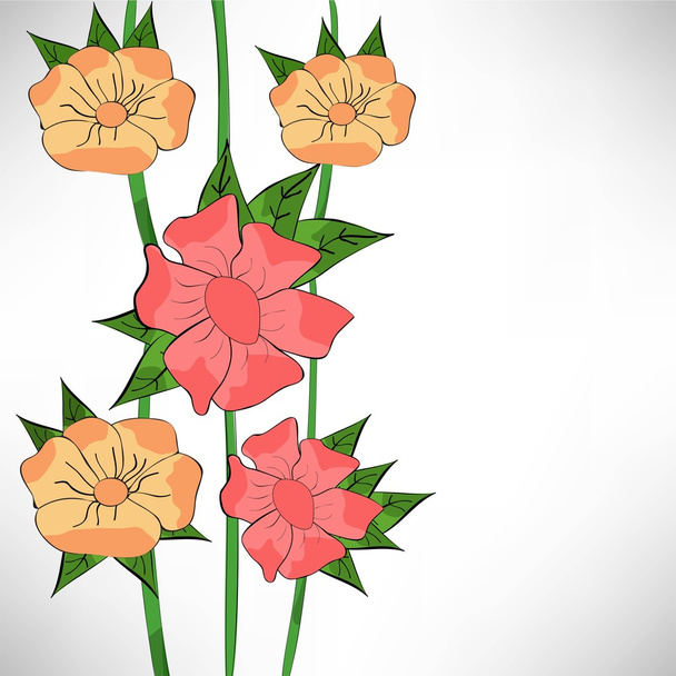 Abstract floral background. - Vector, Imagen