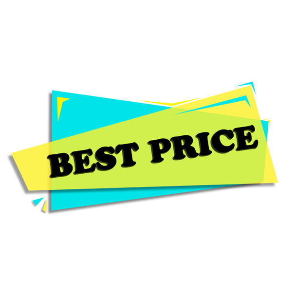 BEST PRICE - PROMOTION LABEL - STICKER - Φωτογραφία, εικόνα