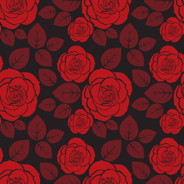 floral seamless-06 - Vector, Image