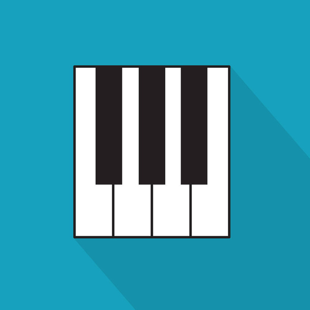 piano teclas icon- vector de ilustración
 - Vector, Imagen