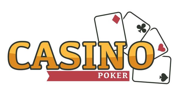 Poker play cards casino gambling isolated icon - Вектор, зображення