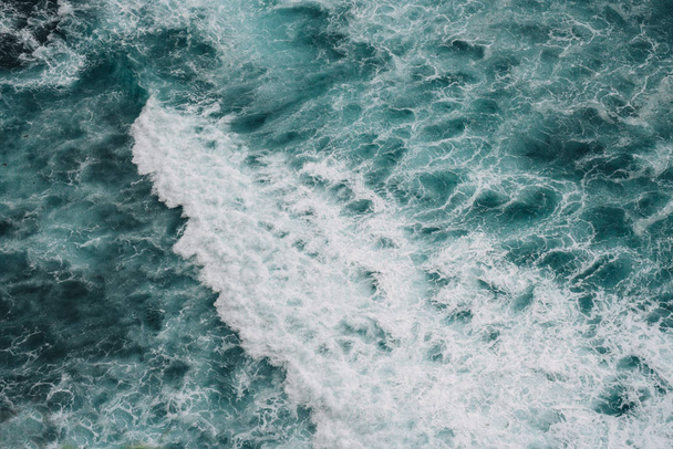 Pattern of ocean, sea waves, splashes and sea foam background - Valokuva, kuva