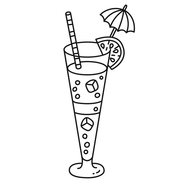 Cocktail vector icon - Vetor, Imagem