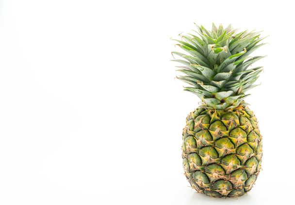 fresh pineapple on white background - Fotoğraf, Görsel