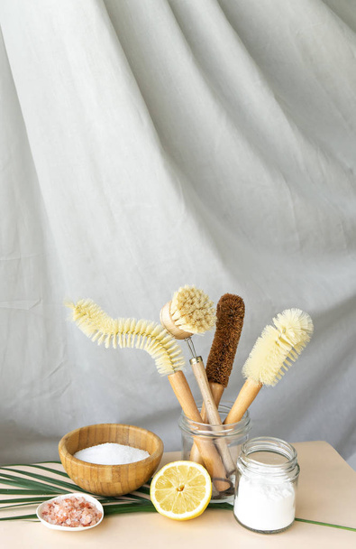 natural ecological friendly homemade cleaning tools - Photo, Image