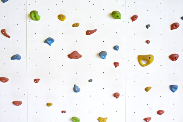 full frame image of white climbing wall - Photo, Image
