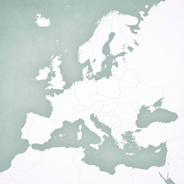 üres Európa-Térkép - Fotó, kép