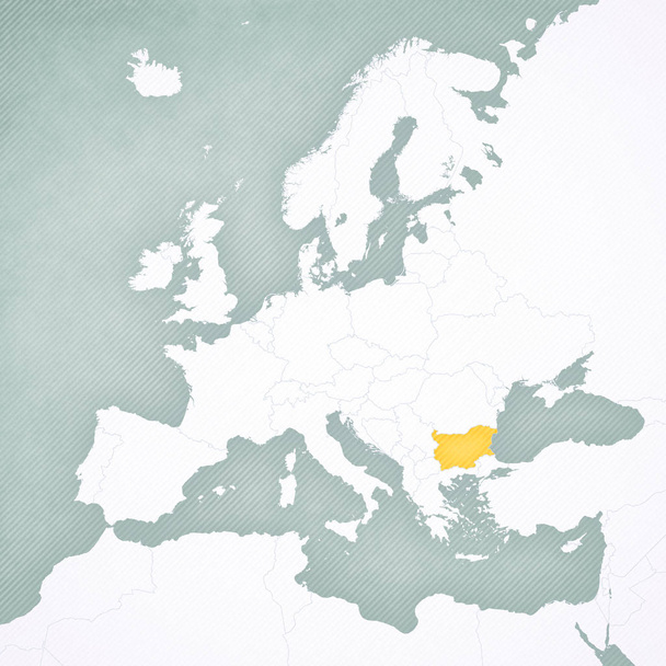 Mapa da Europa - Bulgária
 - Foto, Imagem