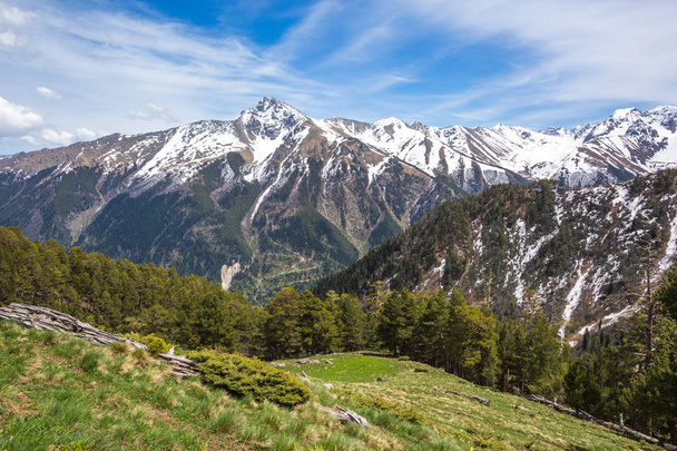 Caucasus Mountains landscape. Karachay-Cherkessia, Russia - 写真・画像