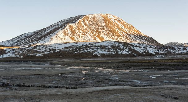 El Tatio geysers, the largest geysers of the southern hemisphere close to the plateau of the San Pedro de Atacama, Calama, Antofagasta - Chile - Photo, Image