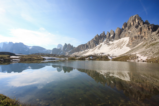 Lakes of the plans and Monte Paterno - Photo, Image