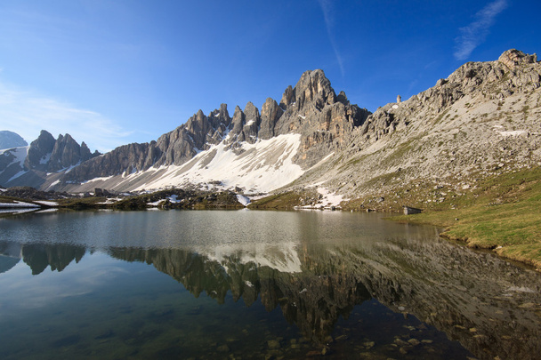 Lakes of the plans and Monte Paterno - Photo, Image