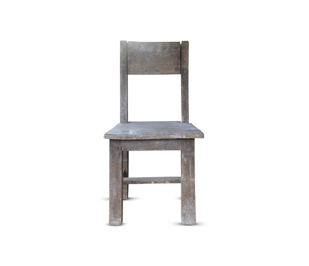 старий дерев'яний стілець ізольований на білому тлі
 - Фото, зображення