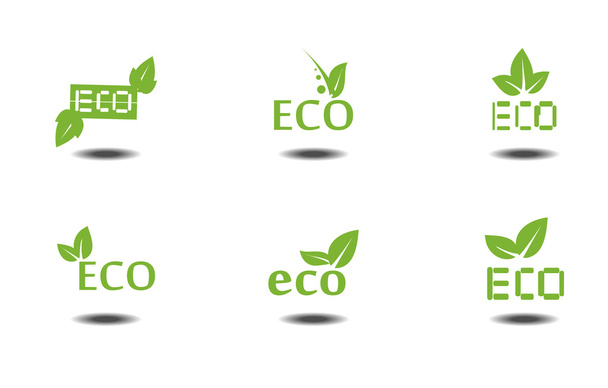 Eco icons - Wektor, obraz