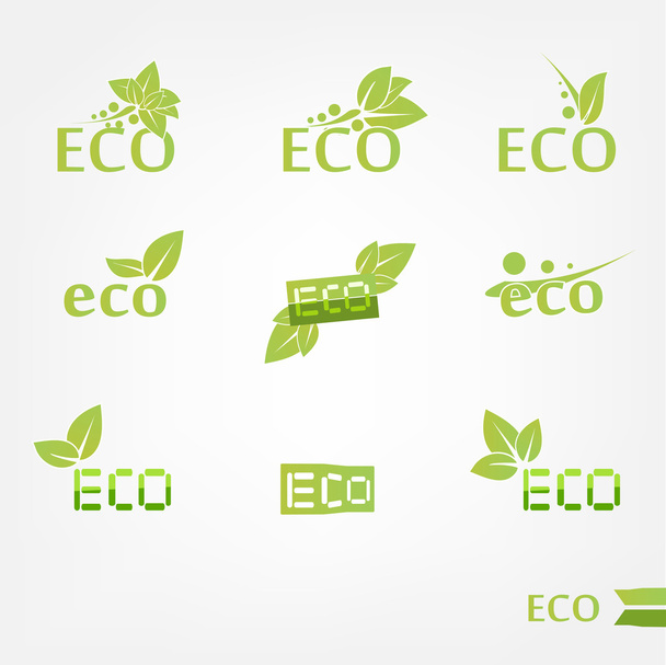 Eco icons - Vektor, Bild