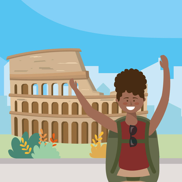 Colosseum Landmark in Rome design - Vector, afbeelding