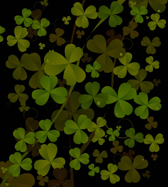 St. Patrick's day abstract background - Vettoriali, immagini
