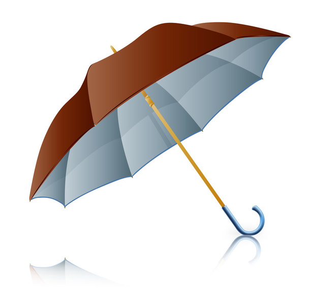 Brown umbrella - ベクター画像