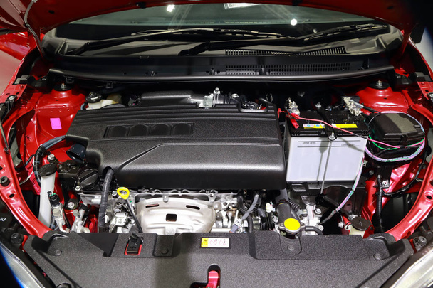 closeup new car engine - Photo, Image
