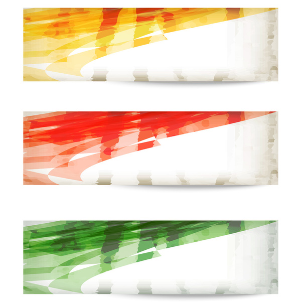 set colored vector abstract banner - Vektor, Bild