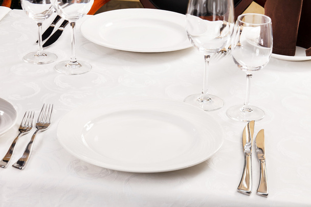 Tables set for meal - Φωτογραφία, εικόνα