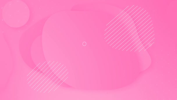 Looped pastel sıvı pembe renk animasyon. Sevimli yumuşak modern soyut kalp arka plan. Akışkan gradyan fütüristik şekil hareket tasarımı. Sevgililer günü satış afiş sunumu. Beyaz metin için düzen - Video, Çekim