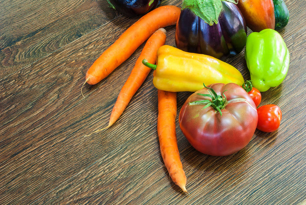 Ωμά λαχανικά και φρούτα, φόντο - Φωτογραφία, εικόνα