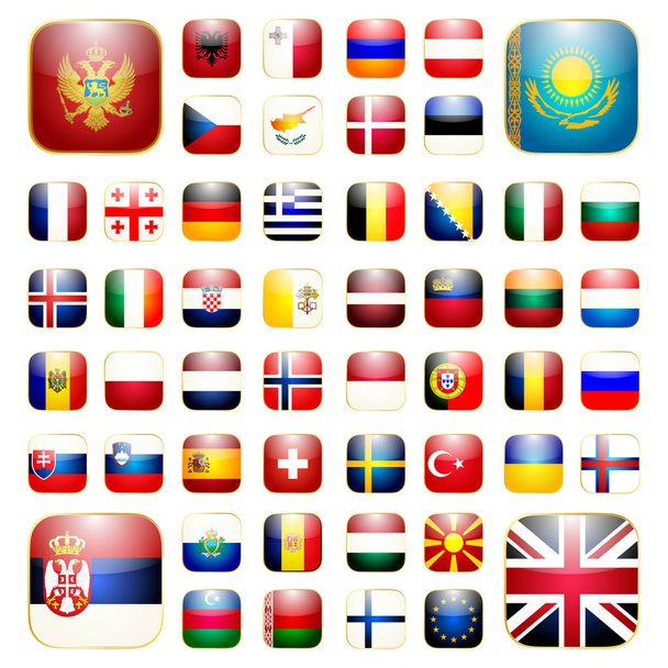 European continent app icon  - Vektor, kép