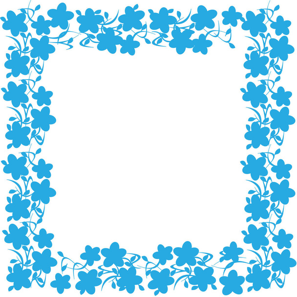 floral frame - Vector, afbeelding