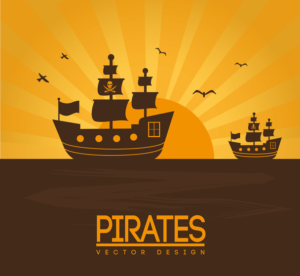 Piratas
 - Vector, imagen