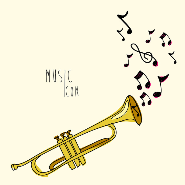 Icono de música - Vector, imagen