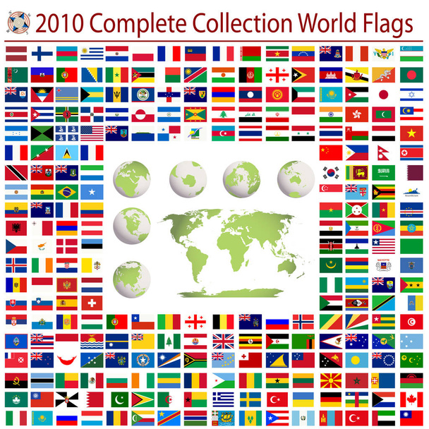 Bandeiras do mundo - Vetor, Imagem