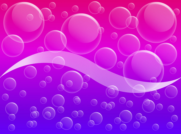 Burbuja de aire sobre fondo rosa y magenta
 - Foto, Imagen