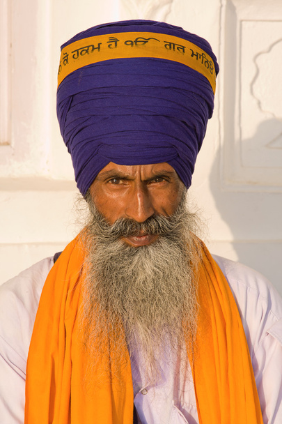 Sikh man in Amritsar, India. - Zdjęcie, obraz