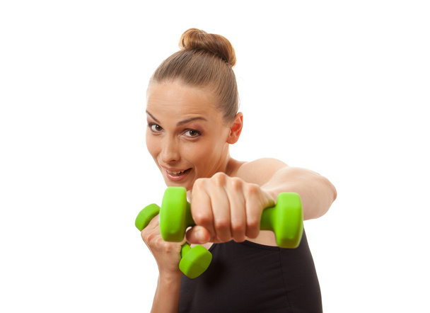 Mulher fazendo exercício de fitness - Foto, Imagem
