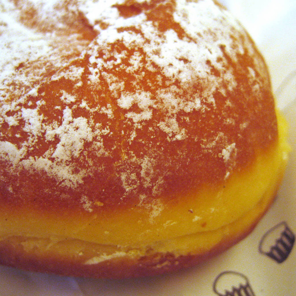 Donuts com açúcar em pó close-up
 - Foto, Imagem