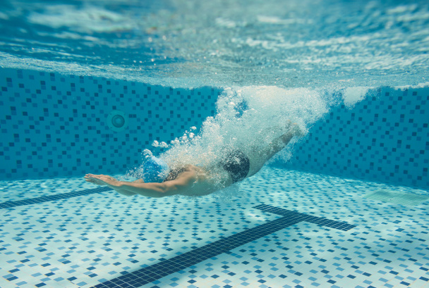 Potápění v bazénu - Fotografie, Obrázek