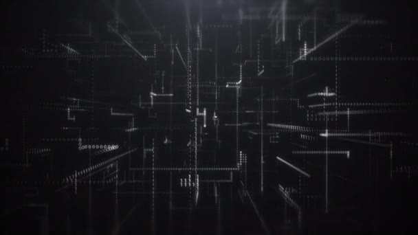 Digitale abstracte binaire code achtergrond - Video
