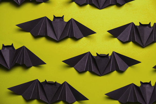 Halloween bats background. spooky creepy halloween. - Foto, Imagem