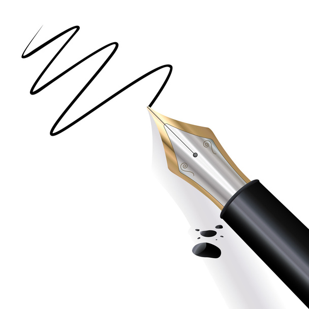 Ecrire un stylo plume
 - Vecteur, image