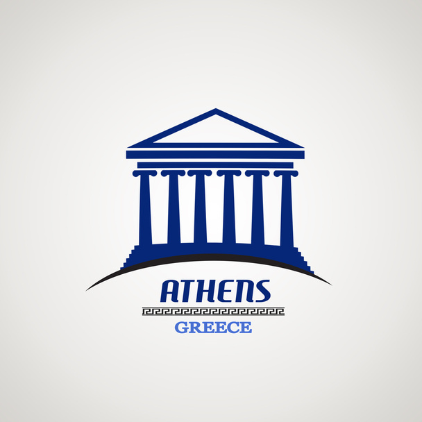 Athén poszter - Vektor, kép
