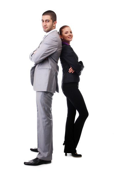 Man and woman in suits - Fotó, kép